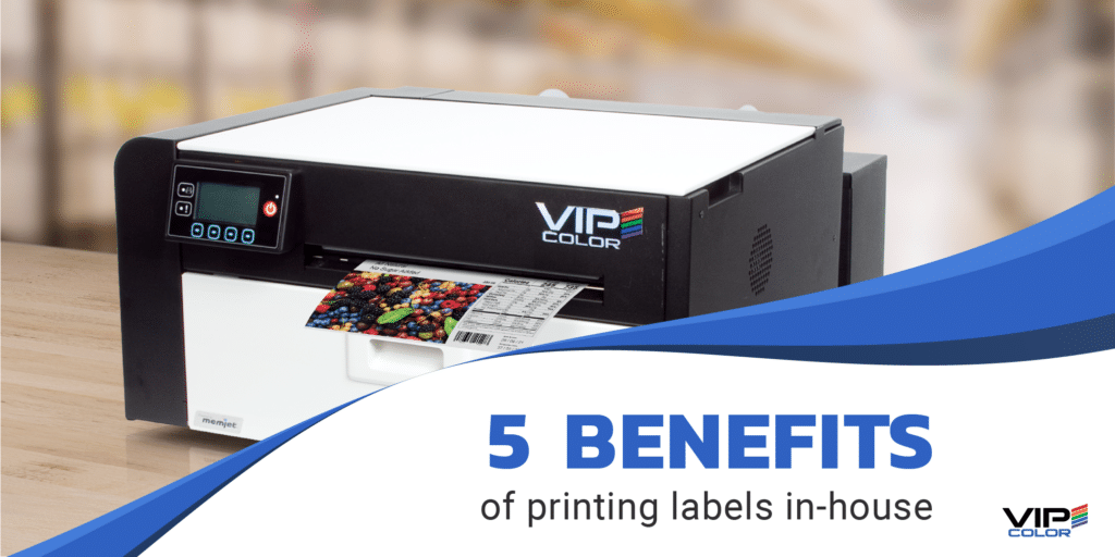 The 5 benefits that a business realizes when they print their color labels in house