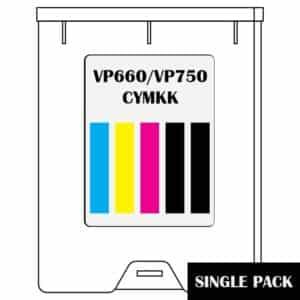 Ink Cartridge CYMKK Set MOQ Pack VP660/VP750